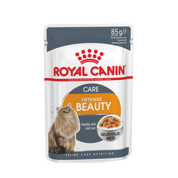 Royal Canin Intense Beauty Care для взрослых кошек, здоровье кожи и блеск шерсти + здоровье почек, кусочки в желе пауч 85&nbsp;г