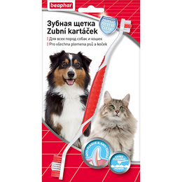 Беафар зубная щетка двойная для собак и кошек