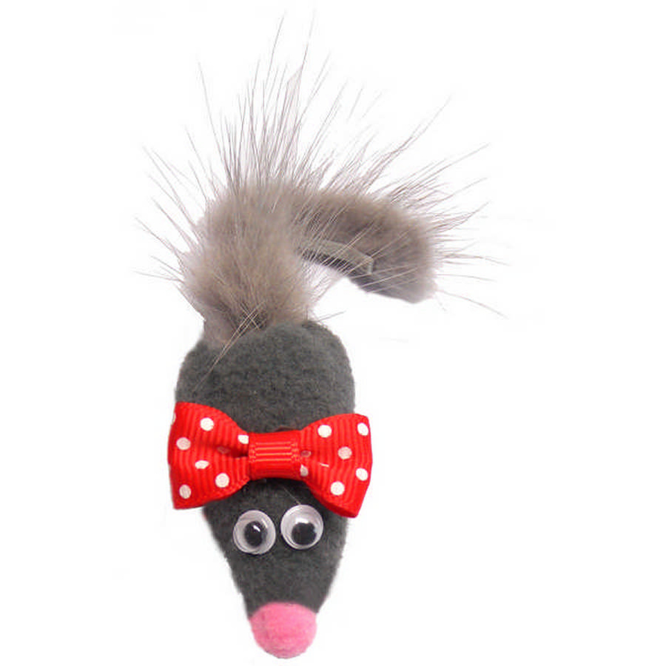 Игрушка "Мышь с норковым хвостом Микки"