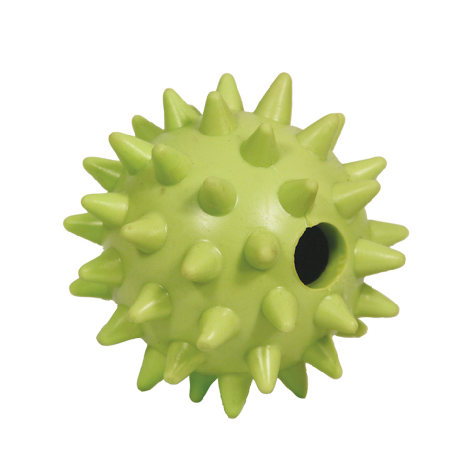 Триол Мяч игольчатый из ц/литой резины, игрушка для собак, 6,5 см