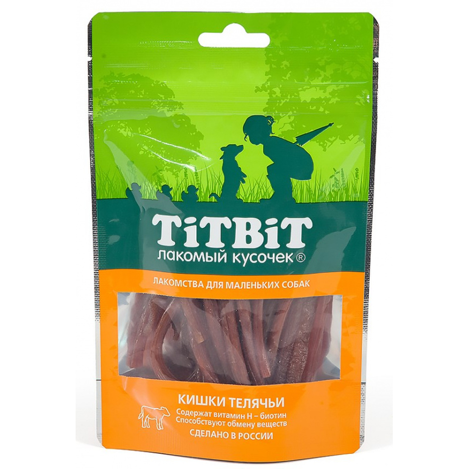 TiTBiT, Кишки телячьи для маленьких собак, 50 г