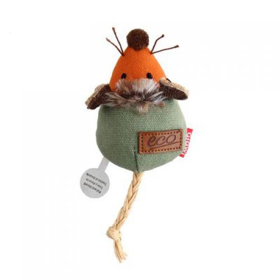 GiGwi Мышка со звуковым чипом, игрушка для кошек, 9см, серия Catch&Scratch Eco