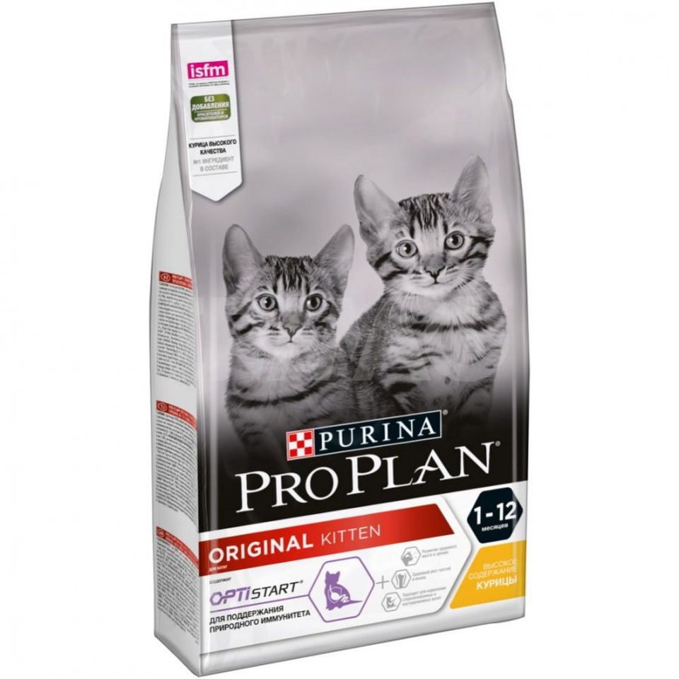 Pro Plan Original Kitten OptiStart для котят в период роста, курица, 1.5кг