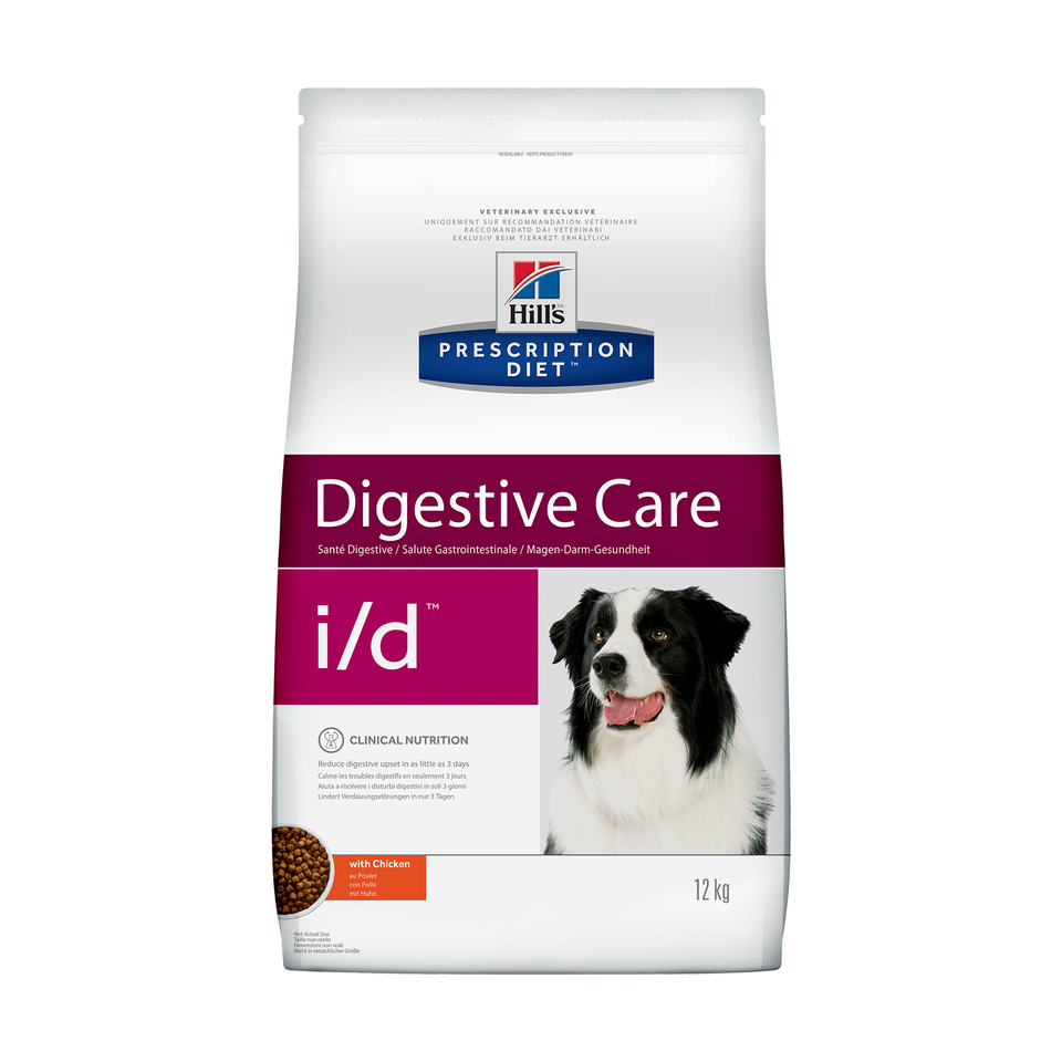 Hill`s PD i/d Digestive Care для собак всех возрастов при расстройствах пищеварения, курица, 12 кг