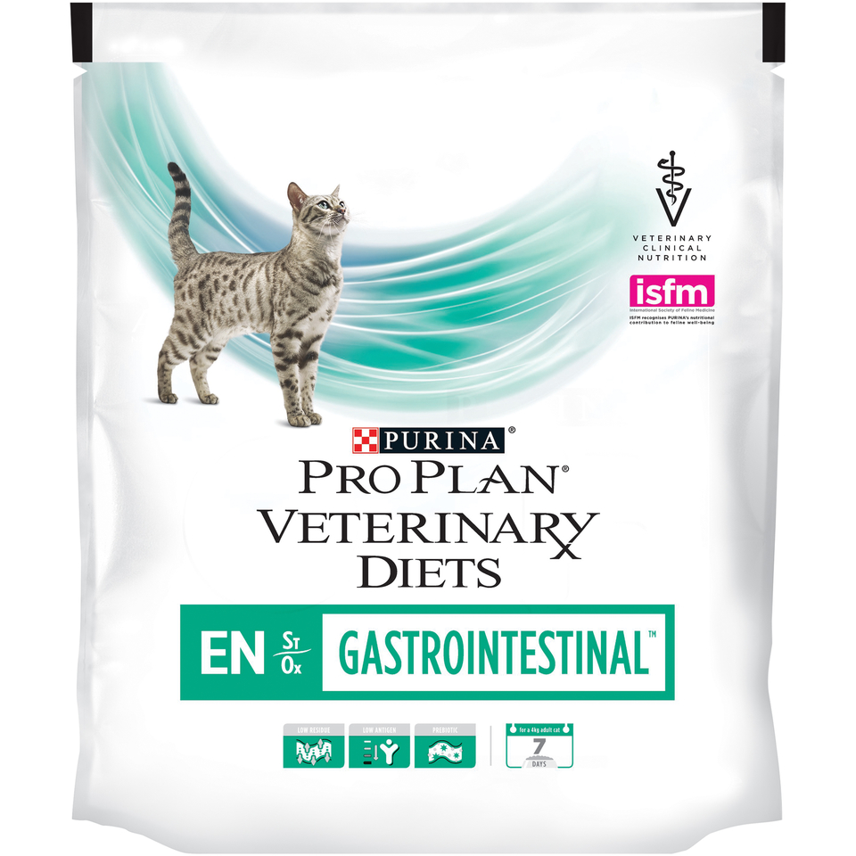 Pro Plan Veterinary diets EN St/Ox Gastrointestinal для кошек всех возрастов при расстройствах пищеварения, курица, 400 г