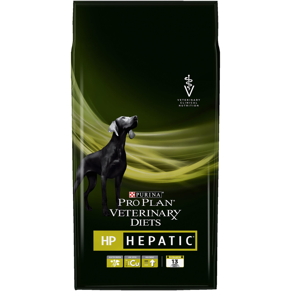 Pro Plan Veterinary diets HP Hepatic для собак всех возрастов при печеночной недостаточности, растительные белки, 3 кг