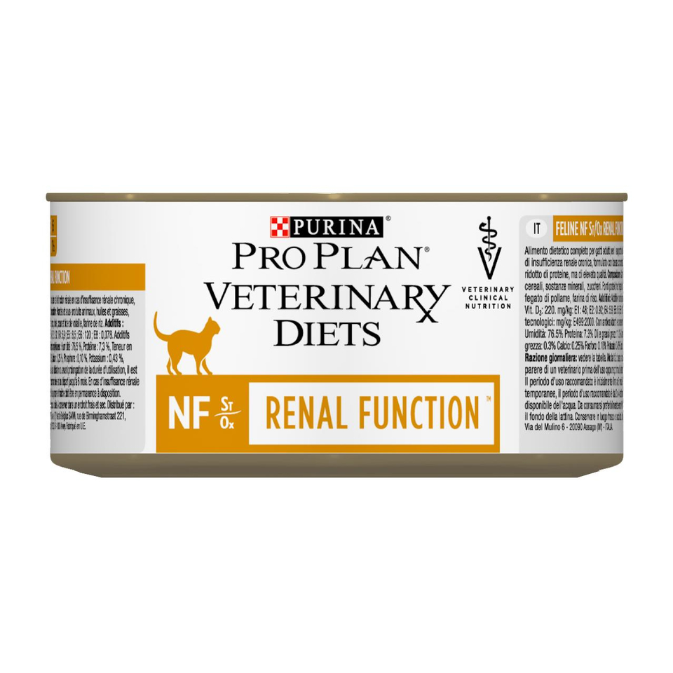 Pro Plan Veterinary diets NF St/Ox Renal Function для взрослых кошек при патологии почек/мочевых камнях, мясо, консервы 195 г