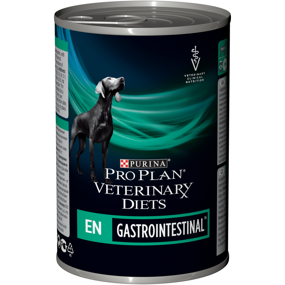 Pro Plan Veterinary diets EN Gastrointestinal для взрослых собак при расстройствах пищеварения, мясо, консервы 400 г