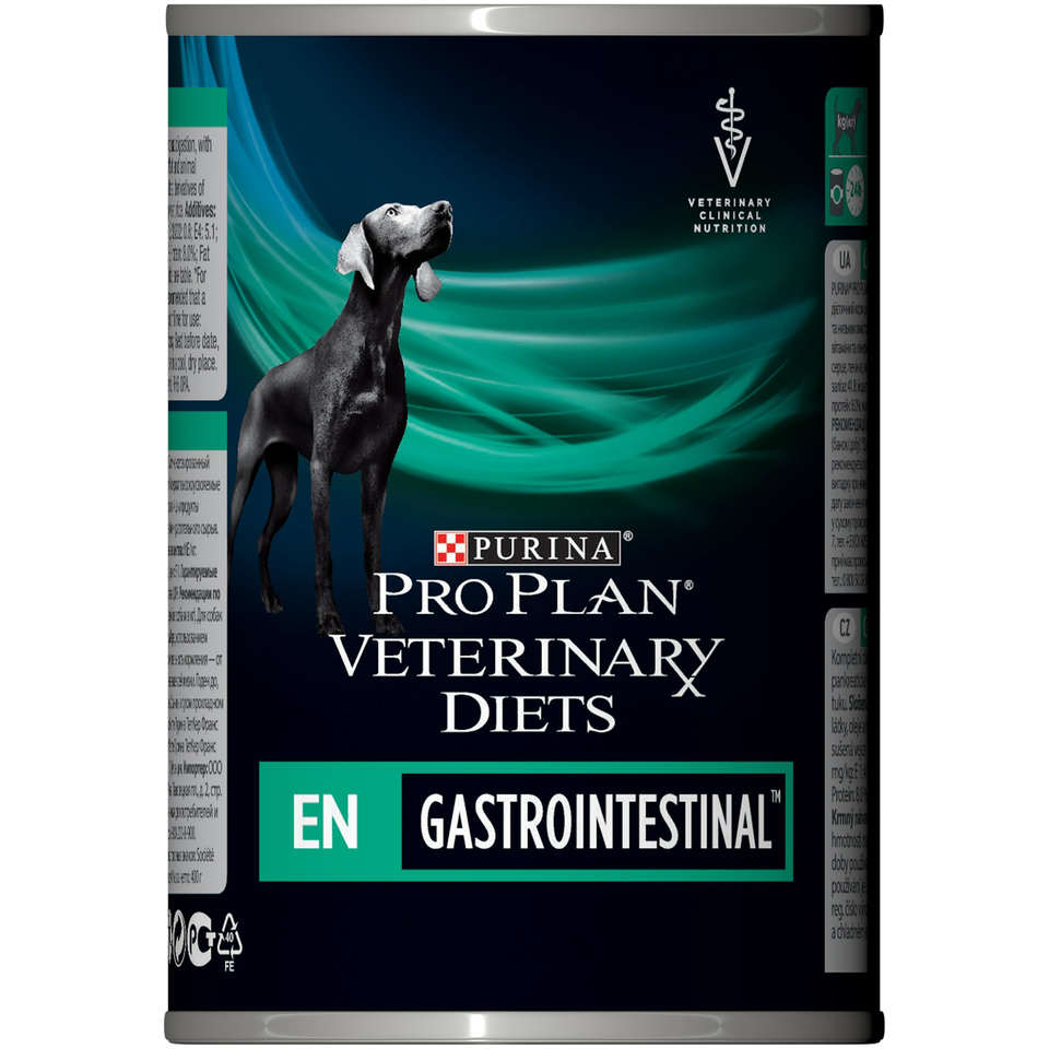 Pro Plan Veterinary diets EN Gastrointestinal для взрослых собак при расстройствах пищеварения, мясо, консервы 400 г