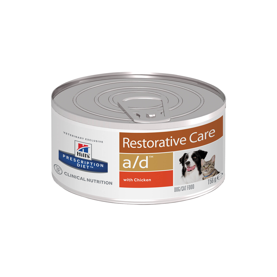 Hill`s PD a/d Restorative Care для взрослых кошек, восстановление после болезни + иммунитет, курица, консервы 156 г