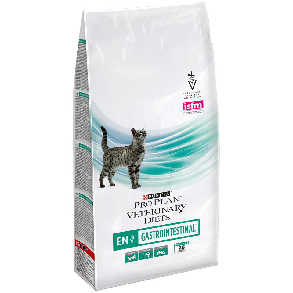 Pro Plan Veterinary diets EN St/Ox Gastrointestinal для кошек всех возрастов при расстройствах пищеварения, курица, 1,5 кг