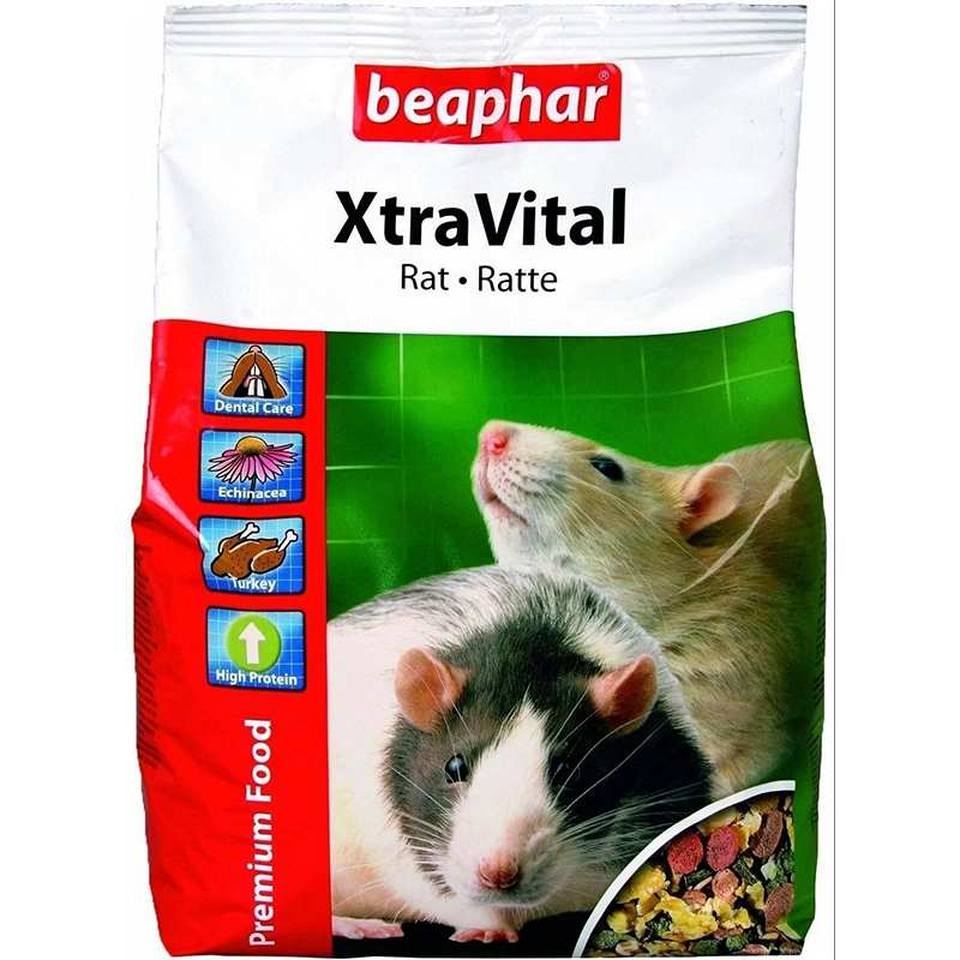 Beaphar Xtra Vital Rat для крыс, здоровье зубов, кишечника, кожи и шерсти + иммунитет, 500 г