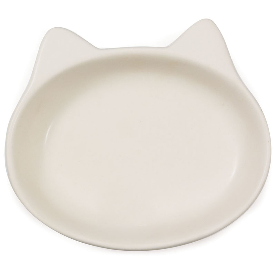 Миска «Белоснежка» керамическая для кошек, 180 мл, белая