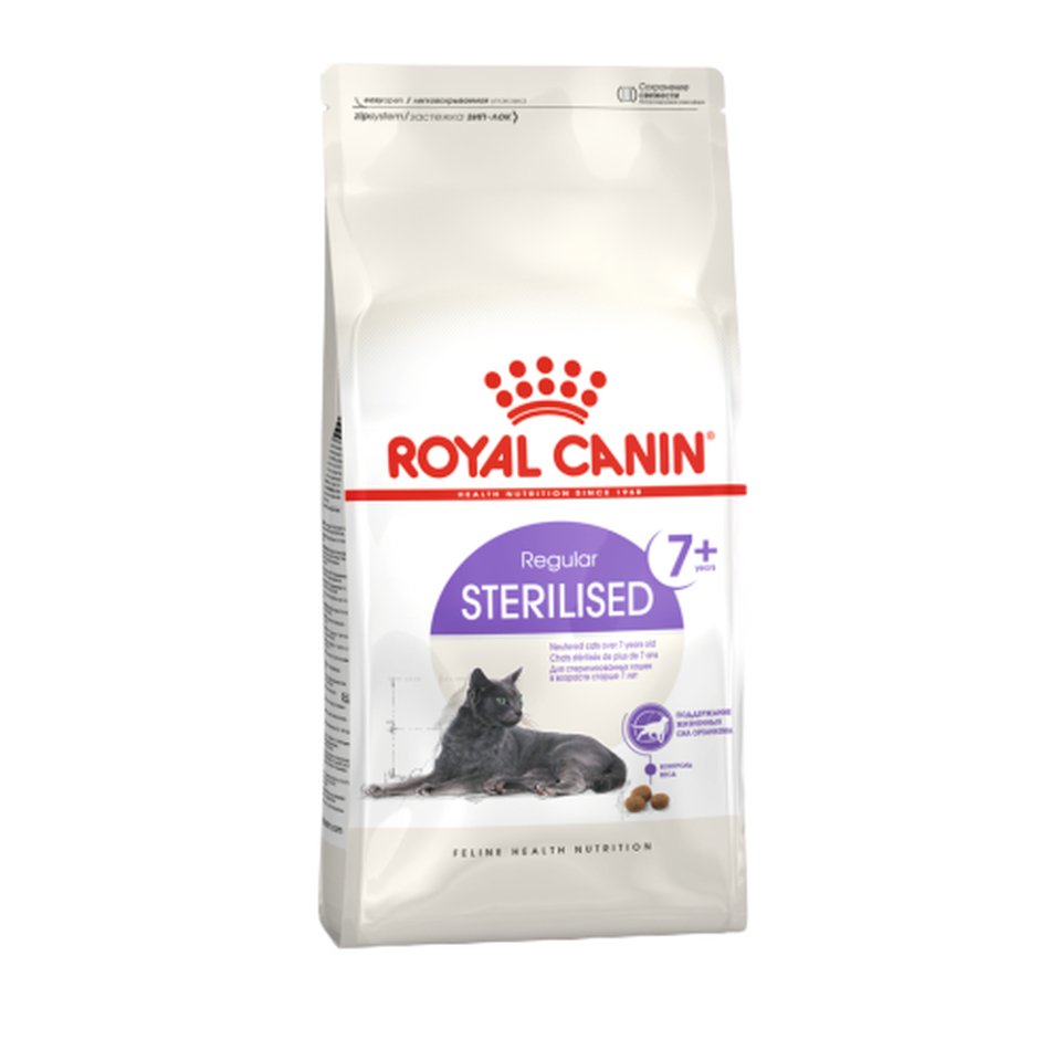 Royal Canin Regular Sterilised 7+ для пожилых стерилизованных кошек старше 7 лет, здоровье почек + контроль веса, курица, 3,5 кг