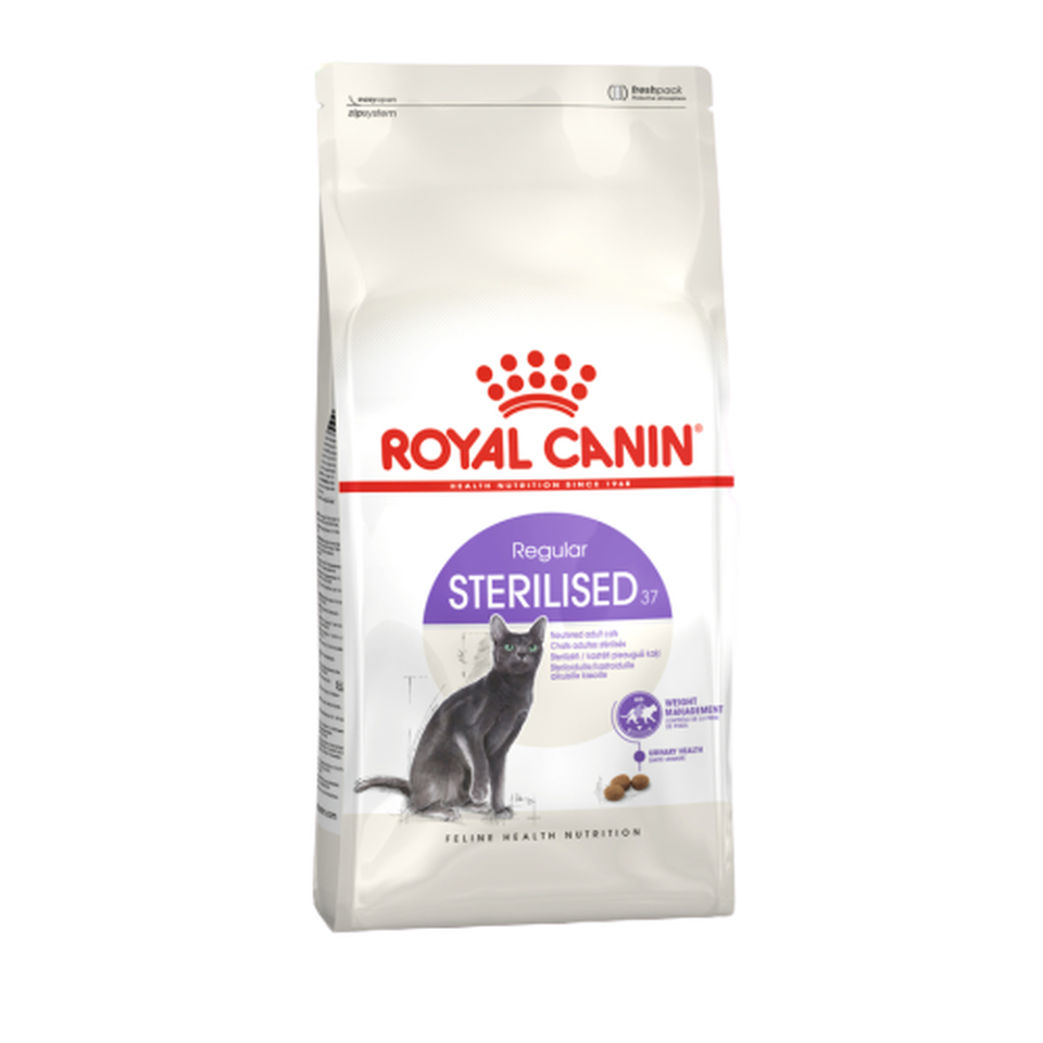 Royal Canin Regular Sterilised 37 для стерилизованных кошек, здоровье почек + контроль веса, курица, 4 кг