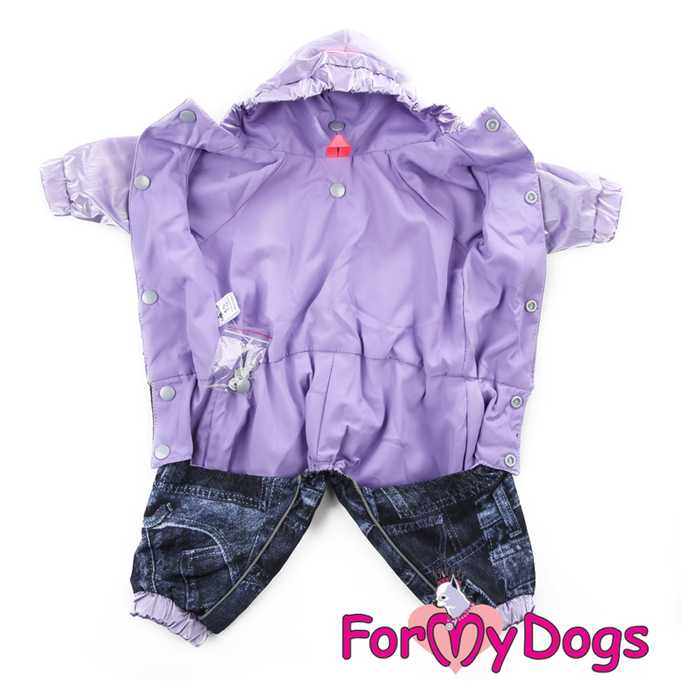 Дождевик фиолетовый для собак-девочек (18)