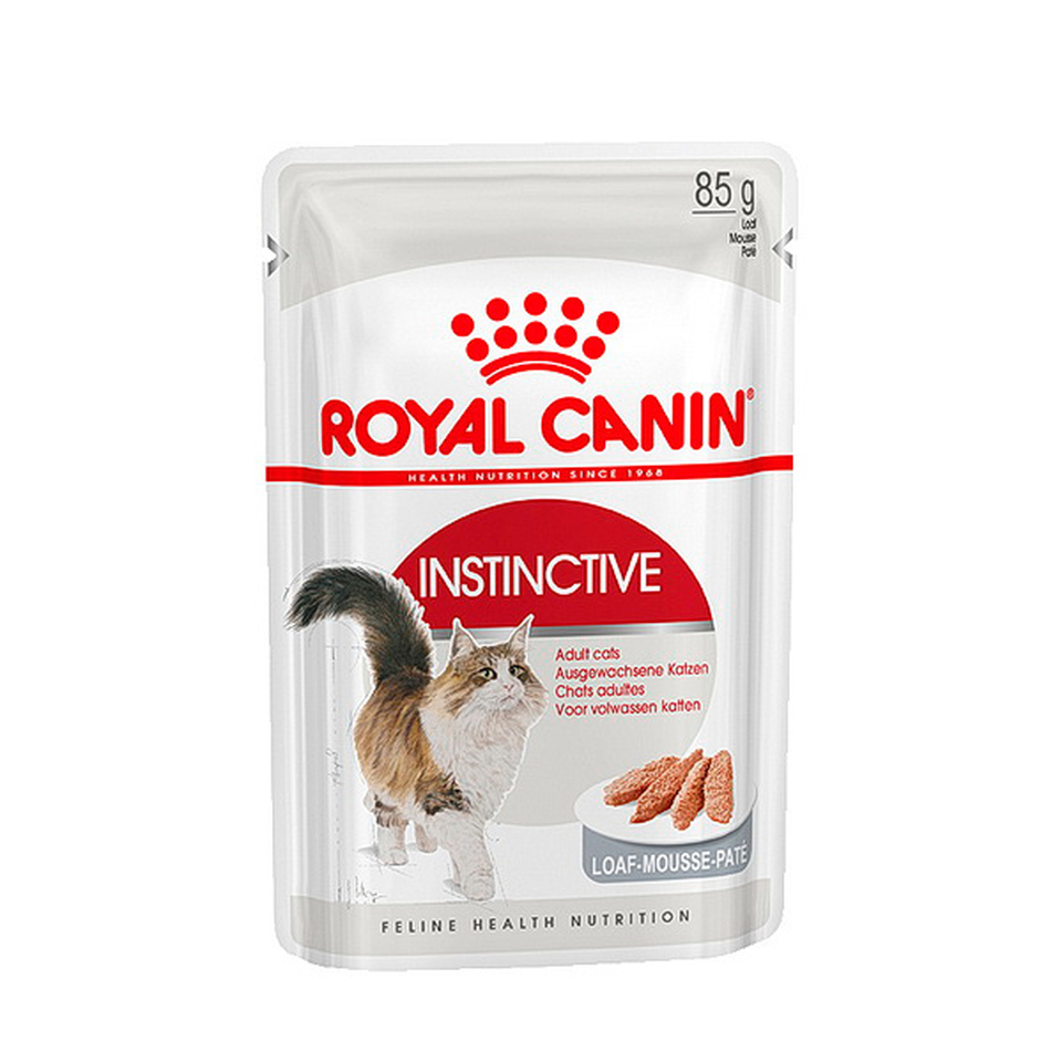 Royal Canin Instinctive Adult для взрослых кошек, здоровье почек + контроль веса, мясо, паштет, пауч 4+1, 85 г