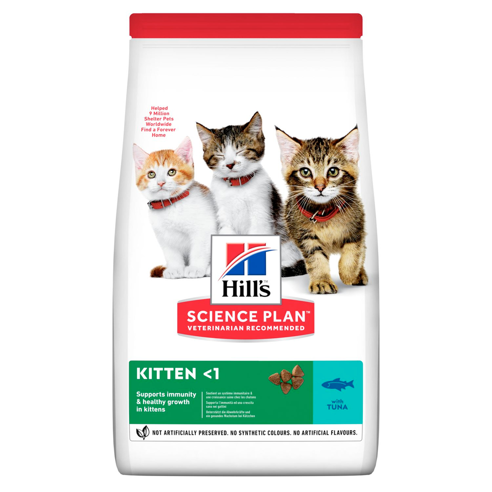 Hill`s SP Kitten Healthy Development для котят, беременных и кормящих кошек, иммунитет + развитие мозга, тунец, 300 г