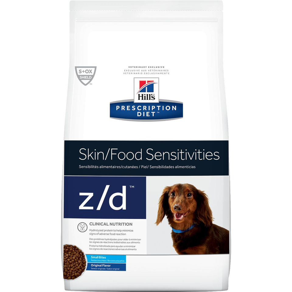 Hill`s PD z/d Food Sensitivities Mini для взрослых собак малых пород при заболеваниях ЖКТ, аллергии, зуде, наружном отите, 1,5 кг