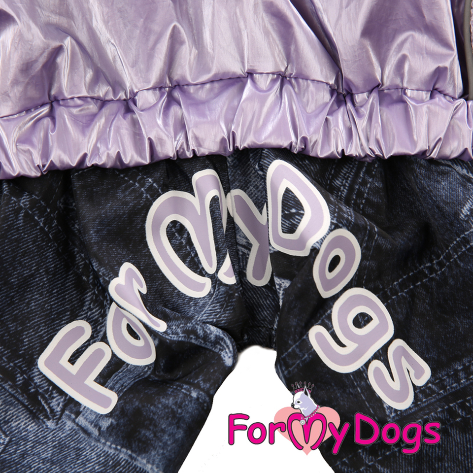 Дождевик фиолетовый для собак-девочек (16)