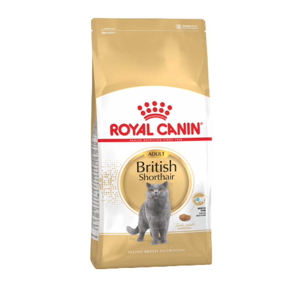 Royal Canin British shorthair Adult для взрослых британских короткошерстных кошек, здоровые суставы, сердце и почки, курица, 2 кг