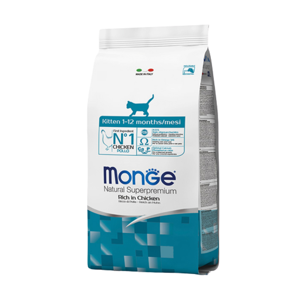 Monge Cat Kitten Classic Line для котят, беременных и кормящих кошек, иммунитет + развитие мышц, курица, 400 г