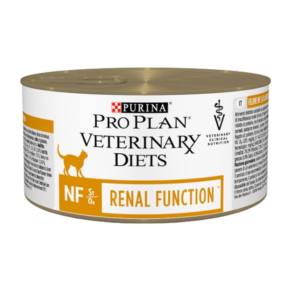 Pro Plan Veterinary diets NF St/Ox Renal Function для взрослых кошек при патологии почек/мочевых камнях, мясо, консервы 195 г