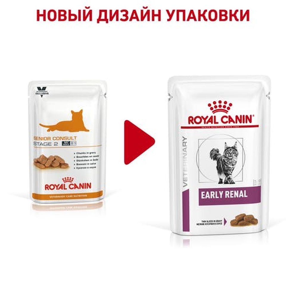 Royal Canin Early Renal Корм д/кош. мясо, пауч 85г