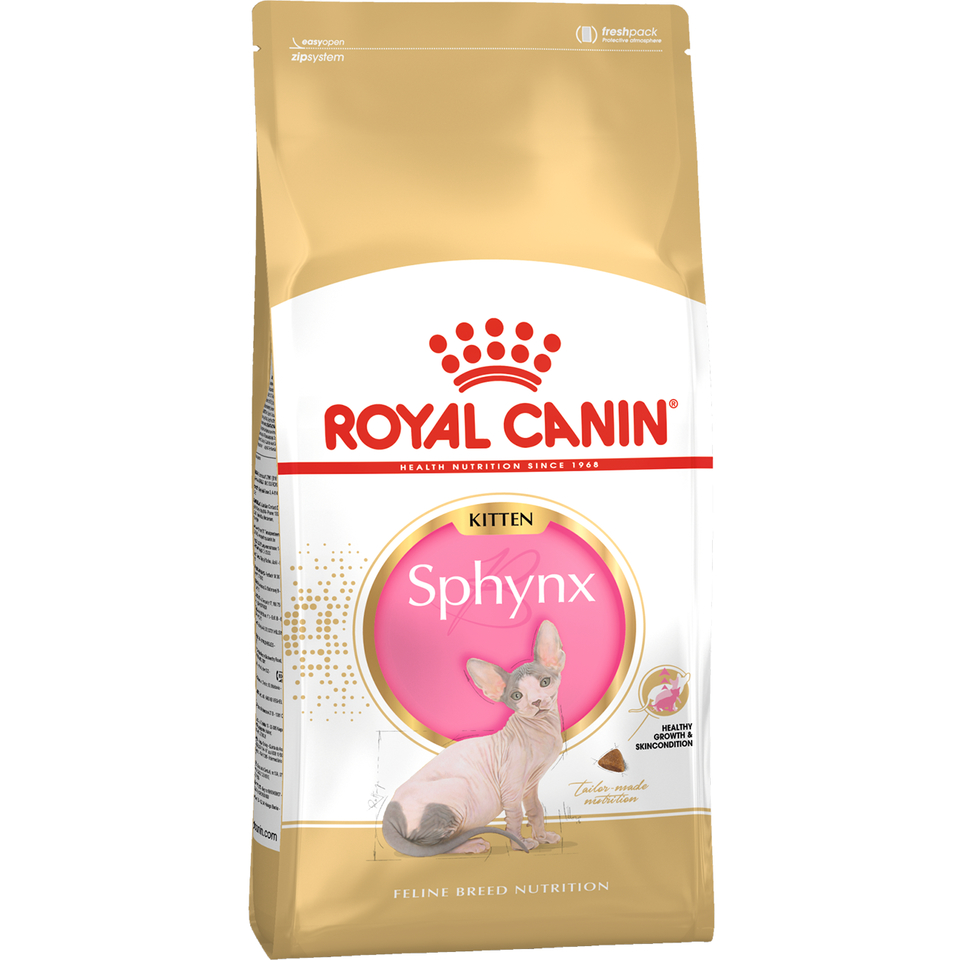 Royal Canin Kitten Sphynx для котят сфинкской породы, курица, 400 г