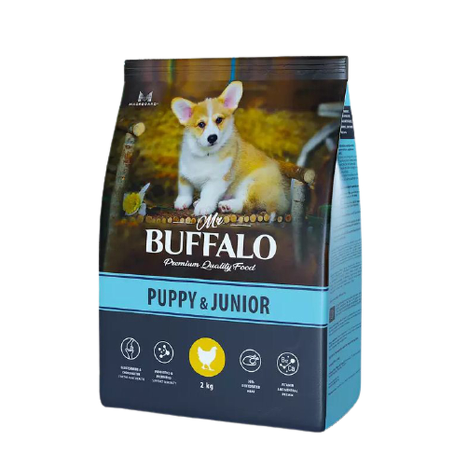 Mr.Buffalo PUPPY & JUNIOR для щенков и юниоров, курица, 2кг