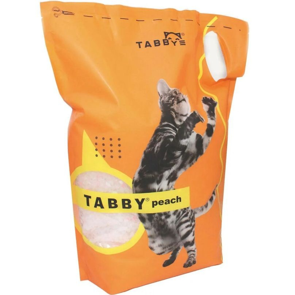 Tabby наполнитель силикагелевый для кошачьего туалета,персик, 7,9 л