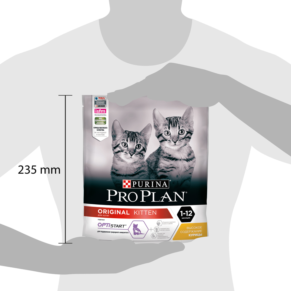 Pro Plan Original Kitten OptiStart для котят в период роста, курица, 400 г