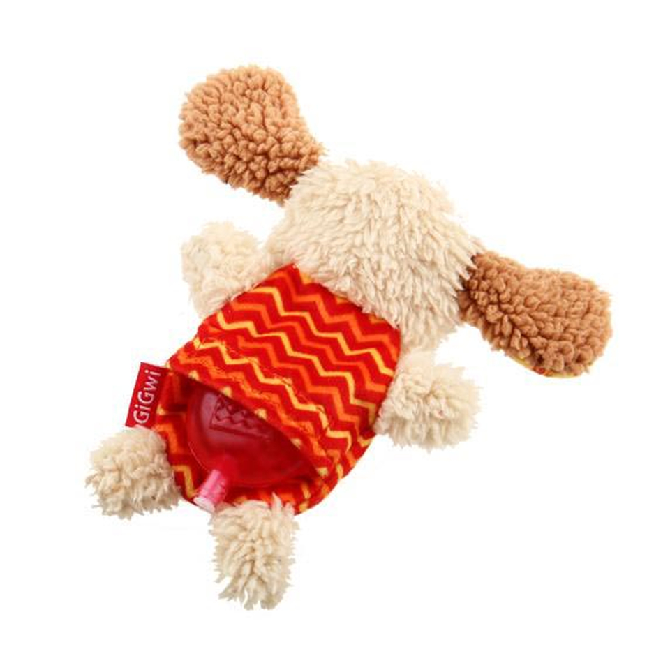 GiGwi Собачка с 2-мя сменными пищалками, игрушка для собак