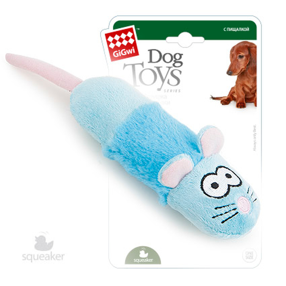 GiGwi Мышка с пищалкой, игрушка для собак