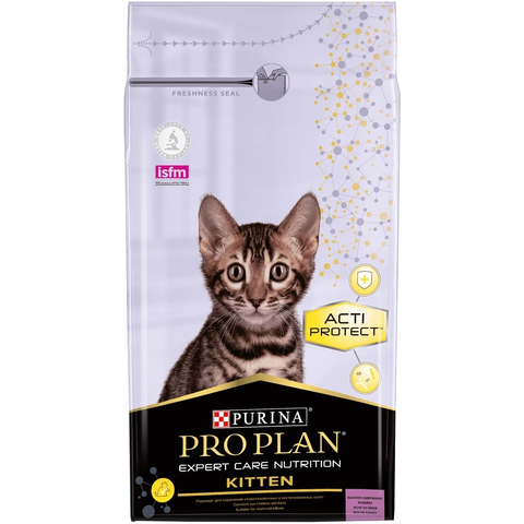 Pro Plan Kitten ActiProtect для котят в период роста, индейка, 1,5 кг