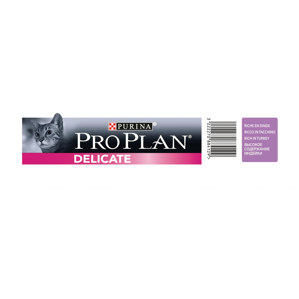 Pro Plan Delicate OptiRenal для кошек с чувствительным пищеварением + здоровье почек, индейка, 3 кг