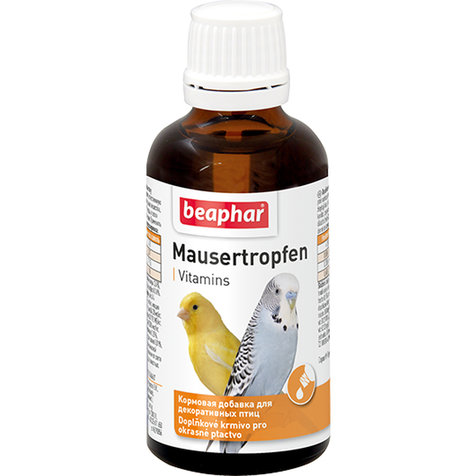 Витаминная добавка Mausertropfen для птиц в период линьки, 50 мл