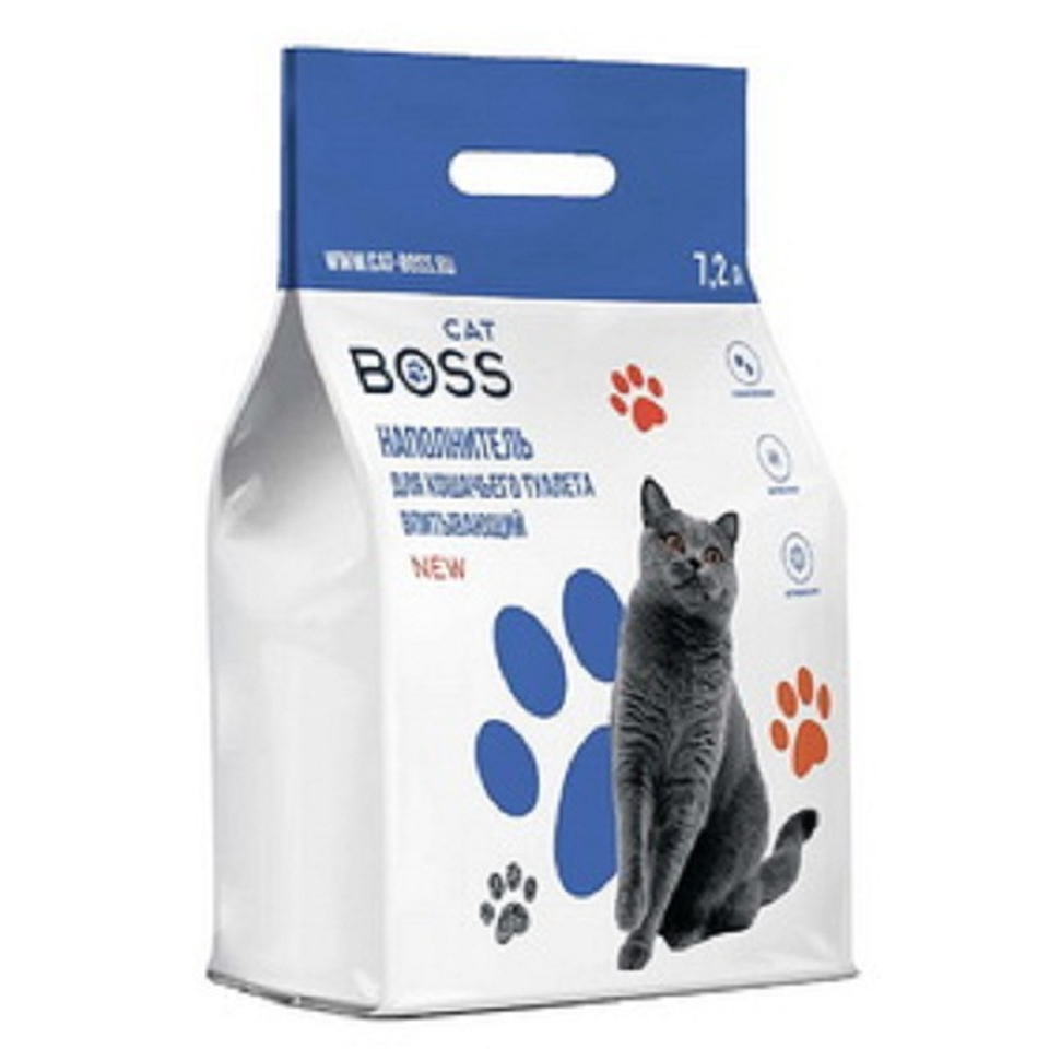 CatBoss наполнитель впитывающий для кошачьего туалета, 4 кг