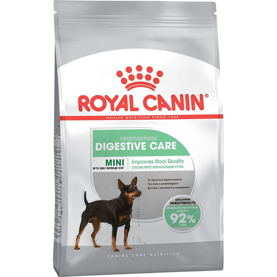 Royal Canin Mini Adult Digestive care для взрослых собак мелких пород с чувствительным пищеварением, курица, 1 кг