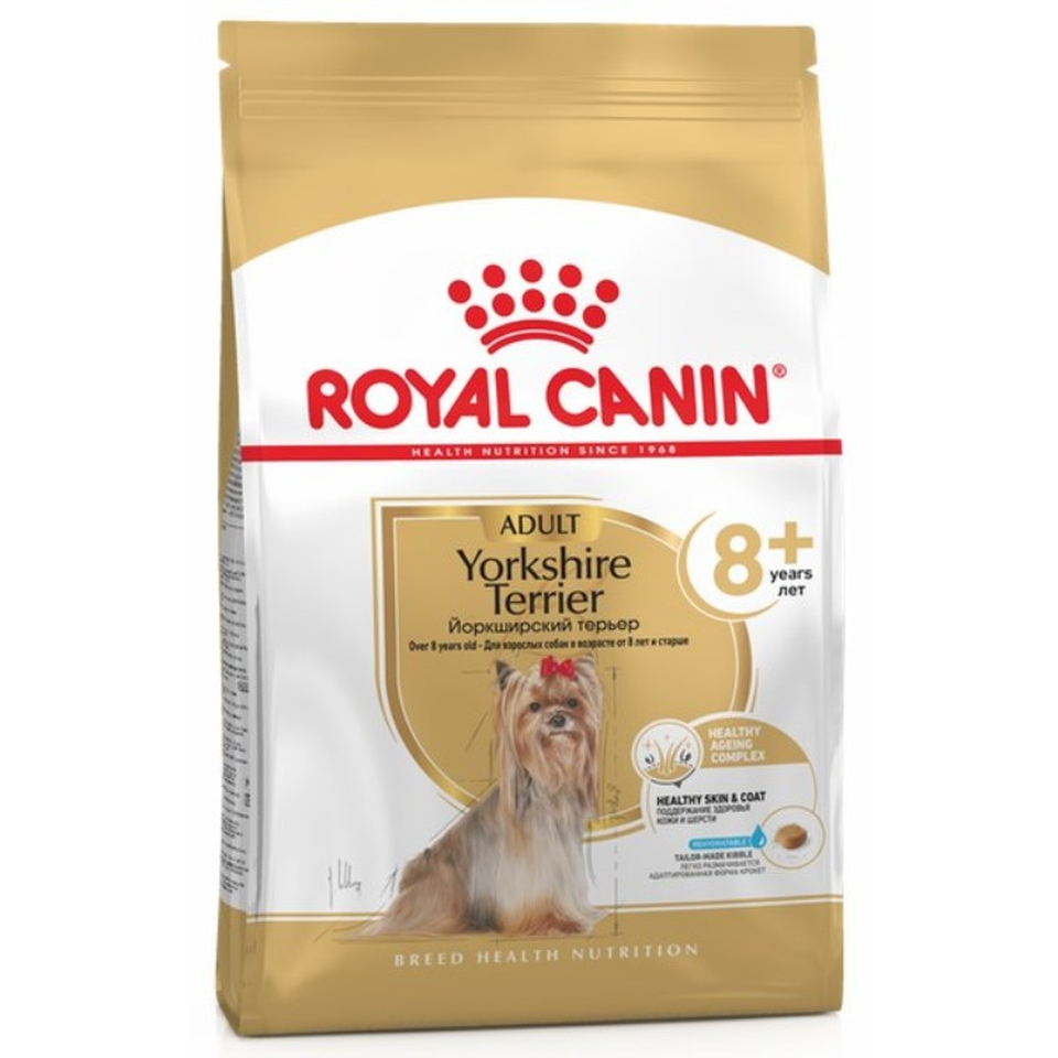 Royal Canin Yorkshire terrier Adult 8+ для взрослых собак йоркширских пород, курица, 500 г