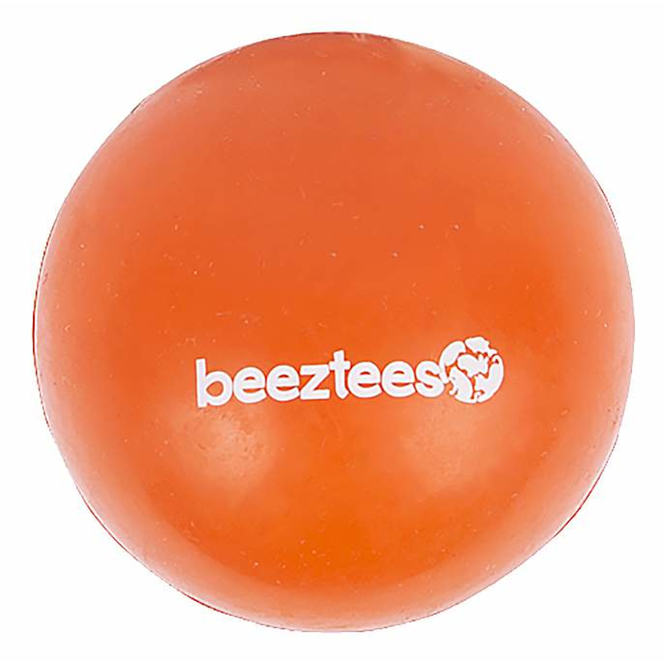 Beeztees Мяч оранжевый литая резина, игрушка для собак, 6,5 см