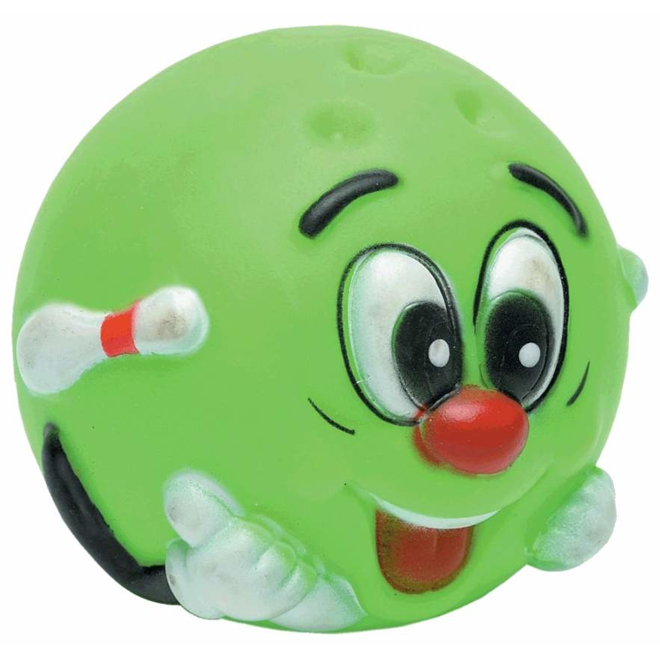 Beeztees Мяч со смешной рожицей винил в ассортименте, игрушка для собак, 8 см