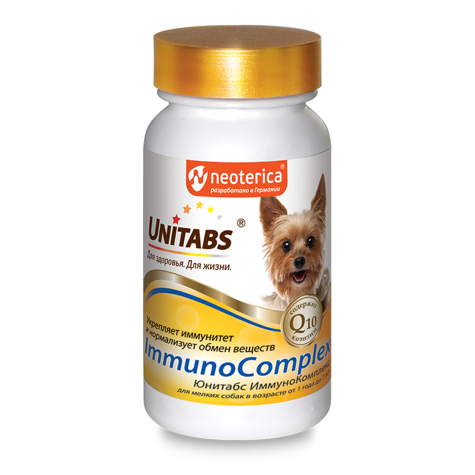 Витамины ImmunoComplex для иммунитета собак мелких пород до 7 лет, 100 таблеток