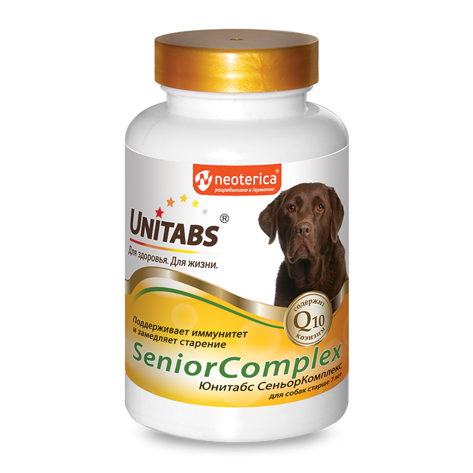 Витамины SeniorComplex для обмена веществ у собак старше 7 лет, 100 таблеток