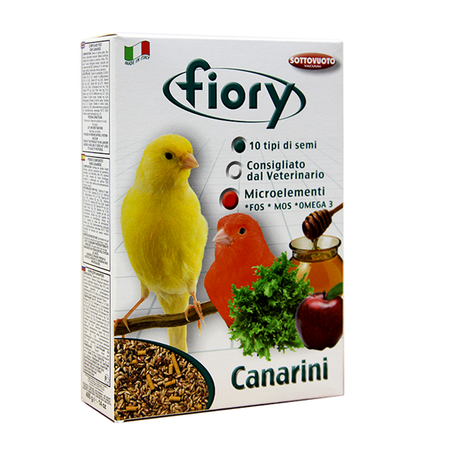 Fiory Superpremium Canarini корм для канареек, укрепление здоровья + плодовитость, 400 г