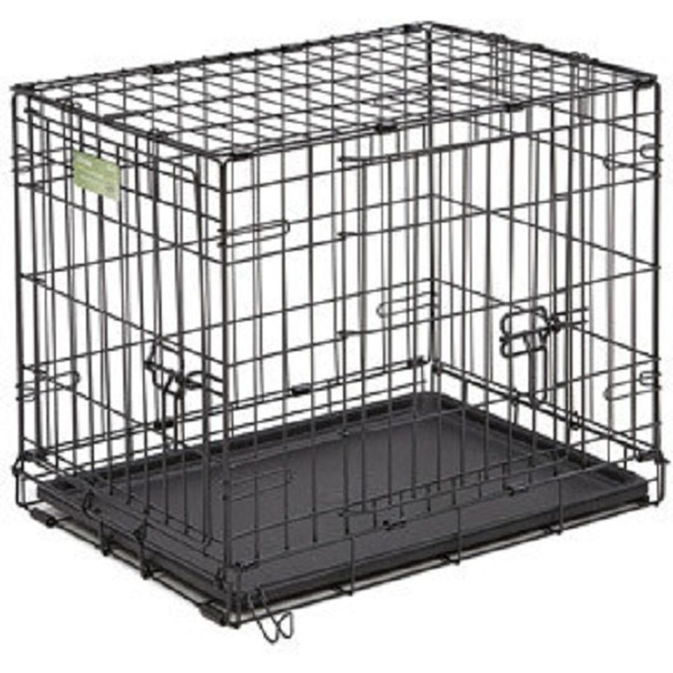 iCrate клетка с 2 дверьми для животных черная, 91х58х64 см