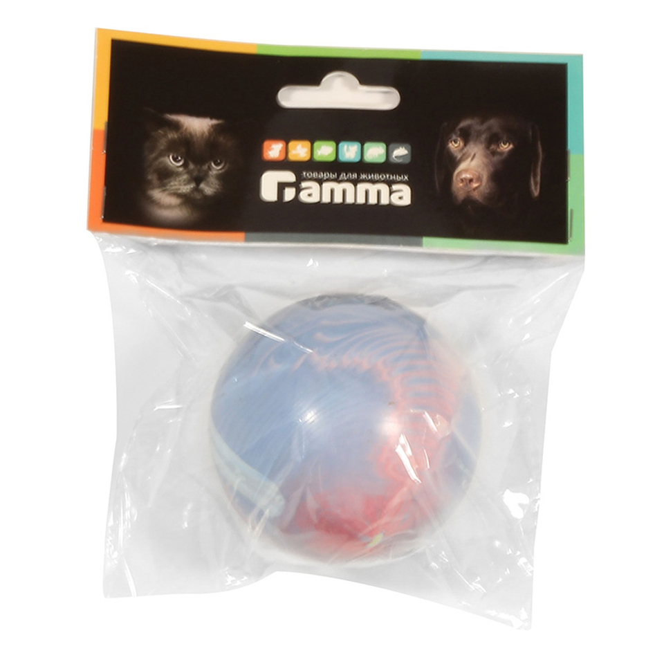 Gamma Мяч литой большой, игрушка для собак, 7 см