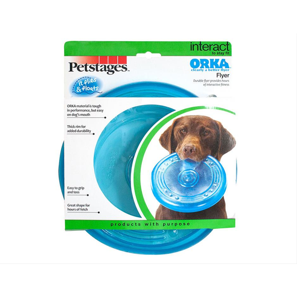 Petstages ORKA летающая тарелка, игрушка для собак, 22 см