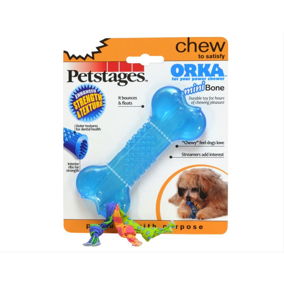 Petstages ORKA Mini косточка, игрушка для собак, 10 см