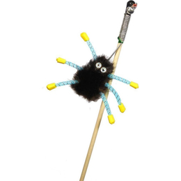 Удочка-дразнилка Норковый паук на веревке, игрушка для кошек, 50&nbsp;см